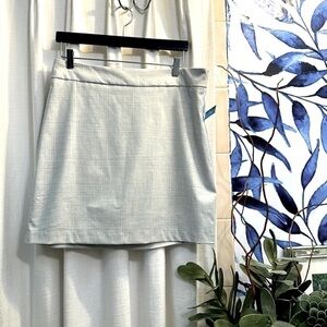 NWT Women’s Rachel Zoe Elastic Waist Gray Plaid Skirt Size Large